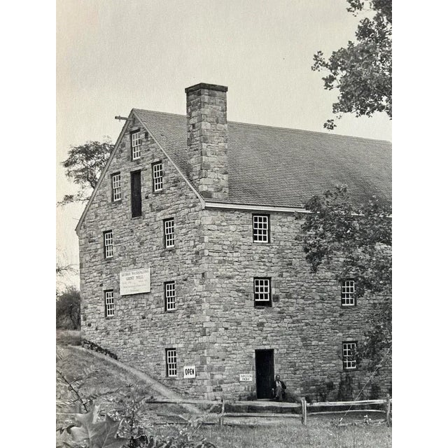 George Washington's Gristmill Black & White Photograph C.1930s For Sale - Image 4 of 10