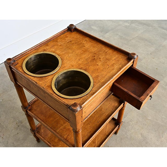 French 19th Century Fruitwood Rafraichissoir Table For Sale - Image 4 of 10