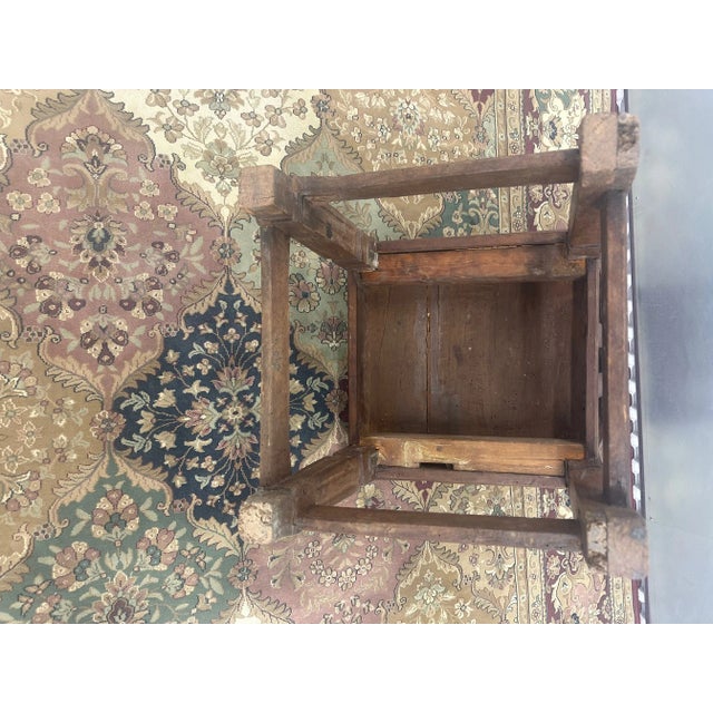 1920s Antique Farm Wooden Chair For Sale In New York - Image 6 of 7