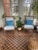Selamat Designs Dana Gibson Selamat Wicker Chairs in Nutmeg With Custom Upholstery, a Pair For Sale - Image 4 of 6