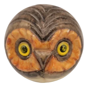 Alabaster Paperweight Owl, 1970s