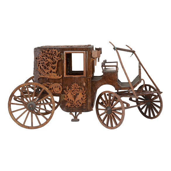Vintage Cigarette Cart in Wood For Sale