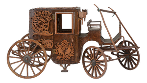 Vintage Cigarette Cart in Wood