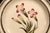 Victorian Wedgwood Creamware Botanical Specimen Plate With Pink Flowers and Brown Printed Border Dated 1862 For Sale - Image 3 of 11
