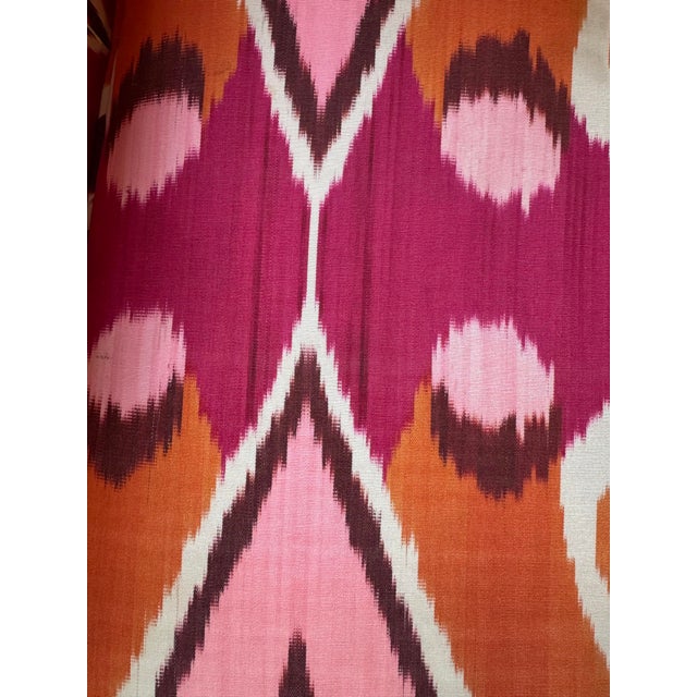 Pair of Bergere Chairs Upholstered in Vintage Madeline Weinrib Silk For Sale In Chicago - Image 6 of 8