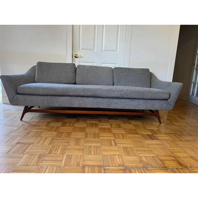 1960s Mid Century Modern Grey Sofa Chairish