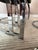 Metal Vintage 1970s Chrome Cantilever Velvet Dining Chairs After Milo Baughman For Sale - Image 7 of 12