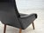 Danish Armchair in Black Artificial Leather and Teak Wood Legs, 1970s For Sale - Image 9 of 15