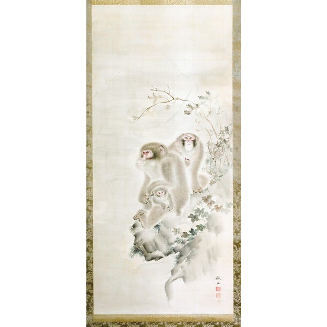 A Japanese mounted vertical hanging scroll painting by Mori Tetsuzan (Japanese, 1775-1841) circa 19th century Edo period....