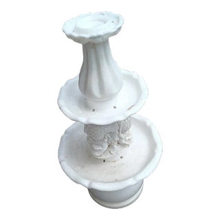Vintage Carved Marble Marble Fountain Tiers For Sale