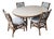 Vintage 5-Piece Rattan Dining Set, Attributed to Clark Casual Distinctive Rattan For Sale