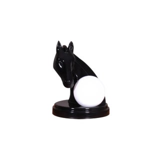Horse with Sphere Table Lamp For Sale