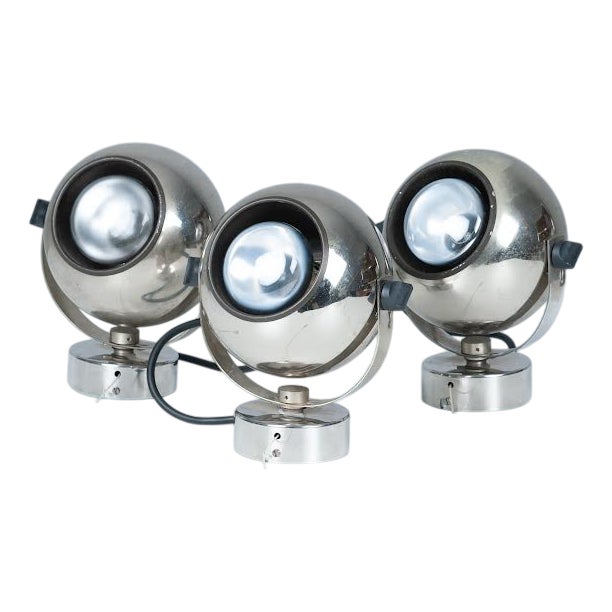 Eyeball Wall Lights, 1970s, Set of 3 For Sale