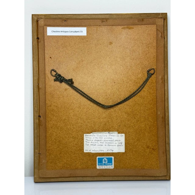 Scottish Historic Tapestry Jacobites Treason Hand Toasting James III King Over the Water For Sale - Image 4 of 12