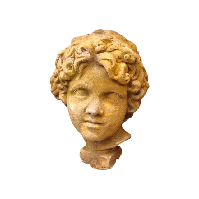 1960s Imitation Stone Childs Head, 1960s For Sale - Image 5 of 5