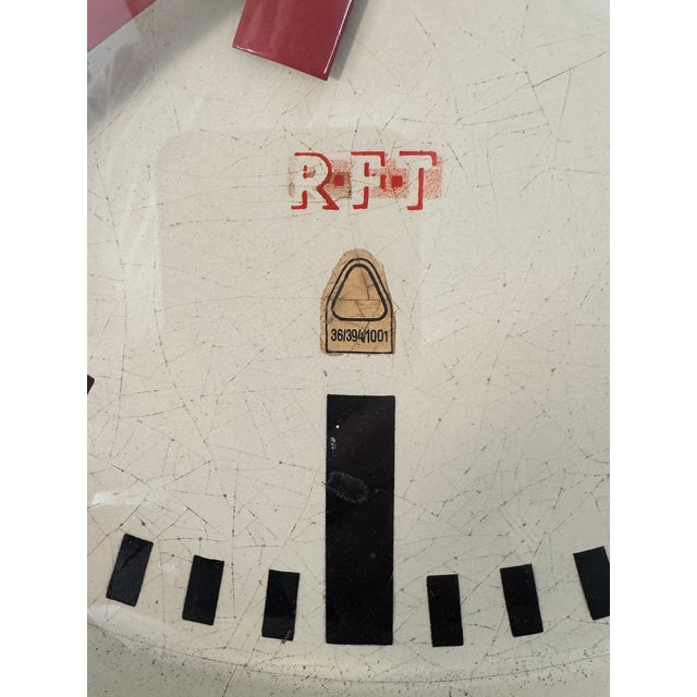 Black Industrial East German Factory Clock by RFT, 1950s For Sale - Image 8 of 10
