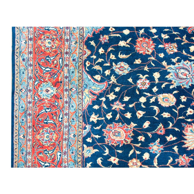 Persian Vintage Persian Sarouk Rug For Sale - Image 3 of 16