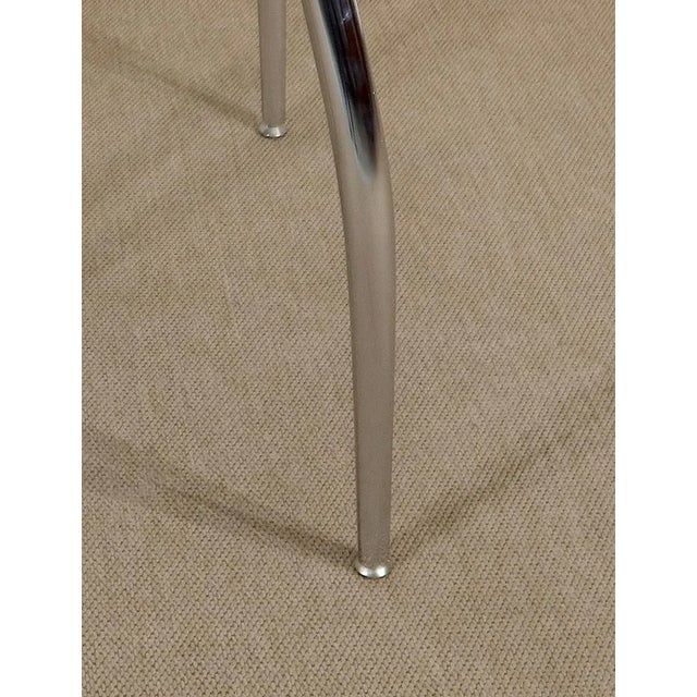 Vintage Chrome and Glass Metal Table, 1970s For Sale - Image 12 of 14