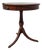 Mid-Century Mersman Round Wood Pedestal Side Table With Drawer For Sale