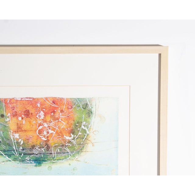 “Floral Flourish” Abstract Intaglio Print by Shoichi Hasegawa For Sale - Image 4 of 8