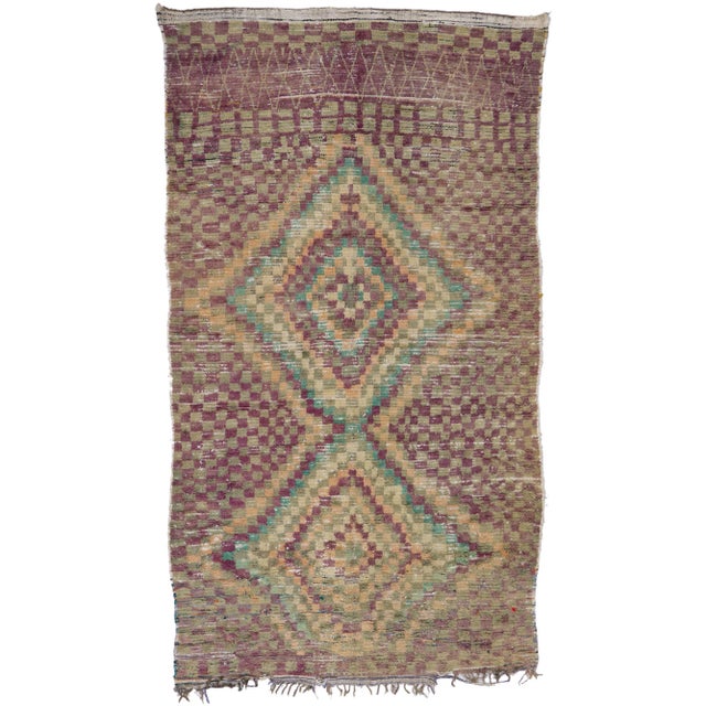 Late 20th Century Vintage Berber Moroccan Rug - 05'06 X 09'07 For Sale - Image 9 of 9