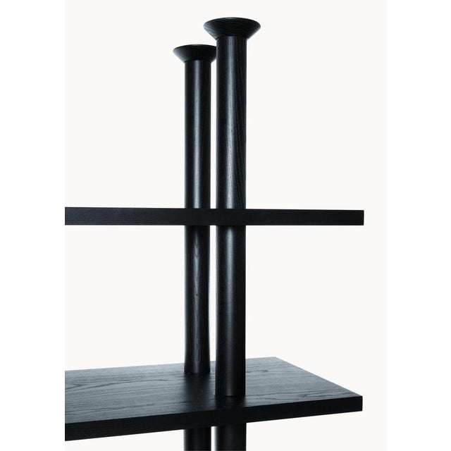 Peristylo Black Wooden Shelves by Oscar Tusquets for BD Barcelona, Set of 3 For Sale - Image 12 of 15