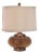 Studded 19-Inch H Bead Table Lamp - Copper For Sale