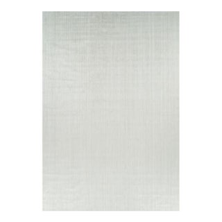 Rug & Kilim’s Oversized Textural Rug in Solid White and Silver-Gray Striae - 13x19 For Sale