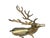 Brass XL Deer Christmas Figurine For Sale In Los Angeles - Image 6 of 13