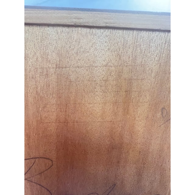 Vintage Tapered Bookcase with Brass Feet, 1950s For Sale - Image 6 of 9