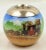 Sand Vintage English Porcelain and Sterling Silver Rim Matchstrike Match Holder For Sale - Image 8 of 8