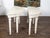 Wood Pair of French Neoclassical Style 1880s Demilune Tables with Carved Décor For Sale - Image 7 of 12