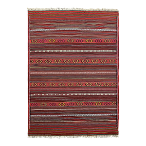 Handwoven Afghan Meymana Kilim Rug 2'11" X 4'7"
