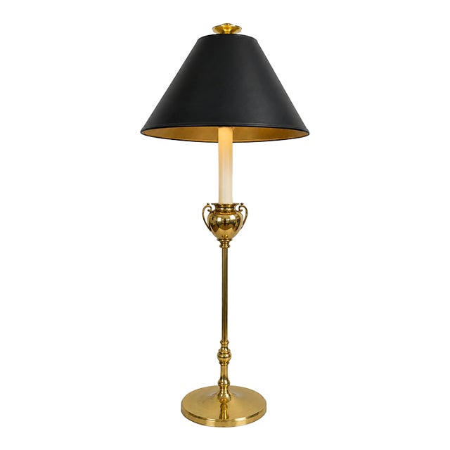 Neo Classical Mid centuryGreek Hellenic Brass Urn Table Lamp For Sale