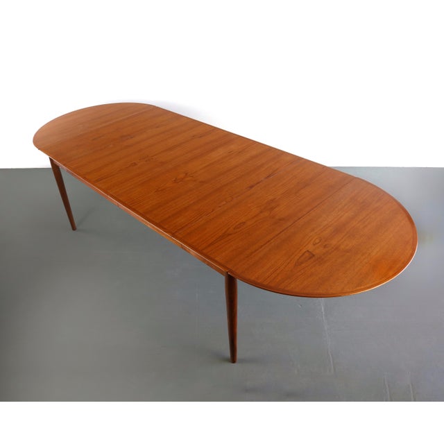 Arne Vodder for Sibast Danish Modern Teak Model 227 Extension Dining Table For Sale - Image 10 of 13