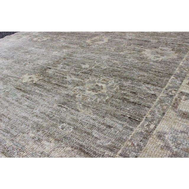 Early 21st Century Keivan Woven Arts Angora Oushak Area Rug With Pastel Colors For Sale - Image 5 of 5