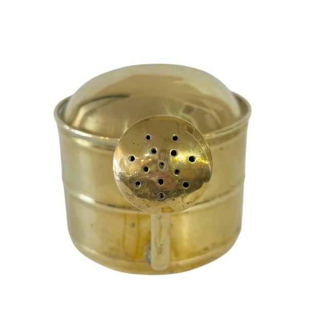 Antique Small French Brass Watering Can For Sale - Image 9 of 12