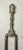 English Antique 18th Century Wrought Iron Turned Brass English Fireplace Tongs Tool 2 For Sale - Image 3 of 10