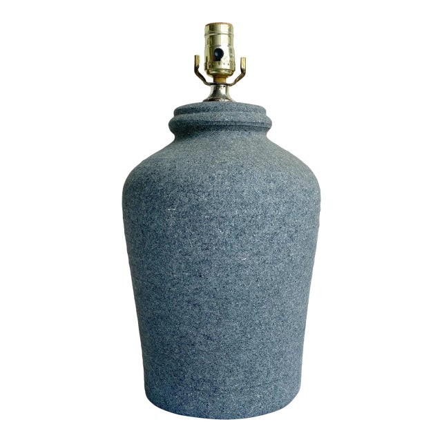 1990s Post Modern Charcoal Table Lamp For Sale