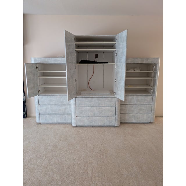 Multi Piece Bedrrom Wardrobe Set Textured grey finish Great for a large Bedrooms