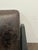 Stylish Dinasty Leather Chairs. Dark Brown leather, black frame. Showroom floor sample.