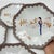 Japanese Kutani Porcelain Plate Featuring a Titmouse and Floral Motifs - Set of 4 For Sale - Image 4 of 7