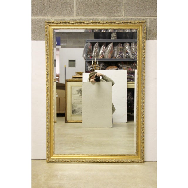 Carolina Mirror Company Gilt Framed Beveled Mirror Chairish