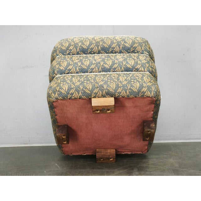 An authentic Art Deco ottoman produced in Czechoslovakia during the 1930s, combining elegant walnut craftsmanship with...