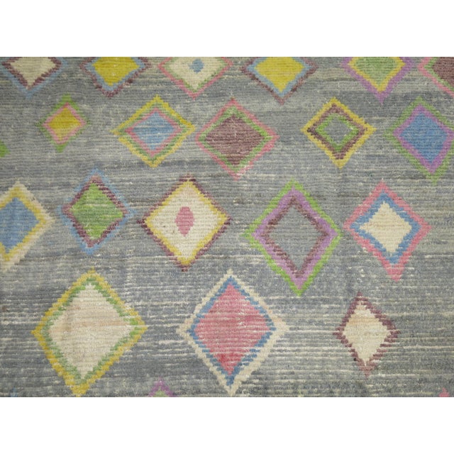 Very unique looking one of kind Turkish piece that has been handwoven using recycled wool from old vintage Turkish Tulu....