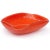 Beautiful vintage Murano hand blown persimmon orange, controlled bubbles and gold flecks Italian art glass centerpiece...