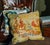 Upcycled Fabric Pillow Cover Pastoral Toile With Mattress Ticking For Sale - Image 4 of 4