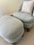 Rose Tarlow 1990s Rose Tarlow London Oval Slipper Chair and Ottoman For Sale - Image 4 of 8