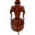 1960s Mid 20th Century Hollywood Regency Thai Hand-Carved Teak Wood Elephant & Lotus Table Lamp Base For Sale - Image 5 of 6