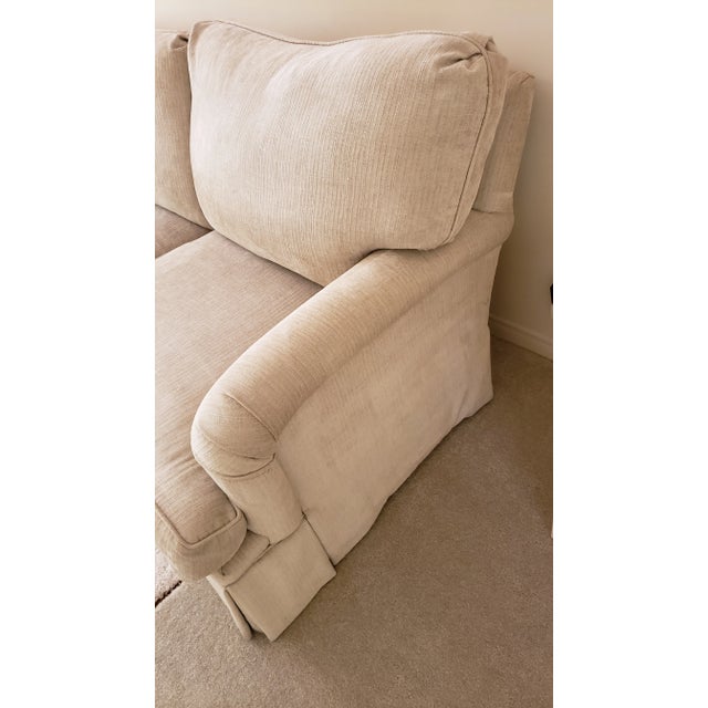 Contemporary Custom Made Upholstered Sofa For Sale - Image 3 of 5